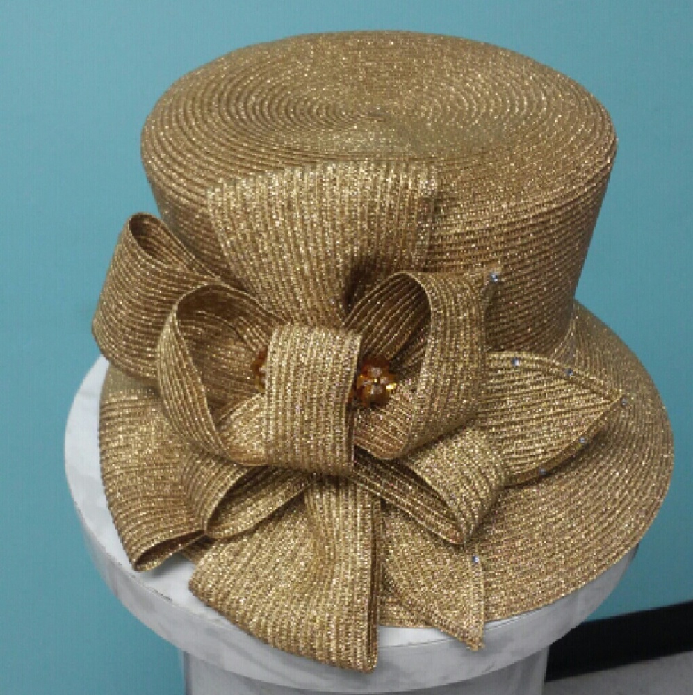 Gold  Metallic Hat